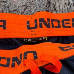 Navy Blue and Orange Under Armor Sweatpants!